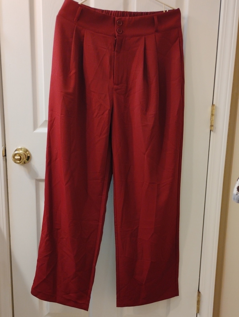 Women's Halara Brick Red Wide-Leg Dress Pants